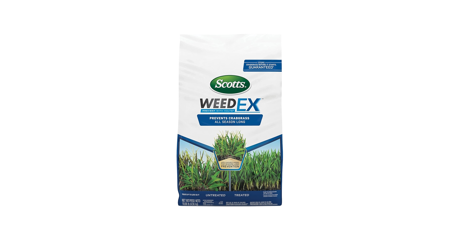 Amazon.com : Scotts WeedEx Prevent with Halts, Crabgrass